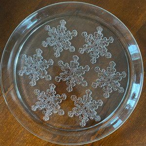 Vintage India Glass Company 13" Serving Platter